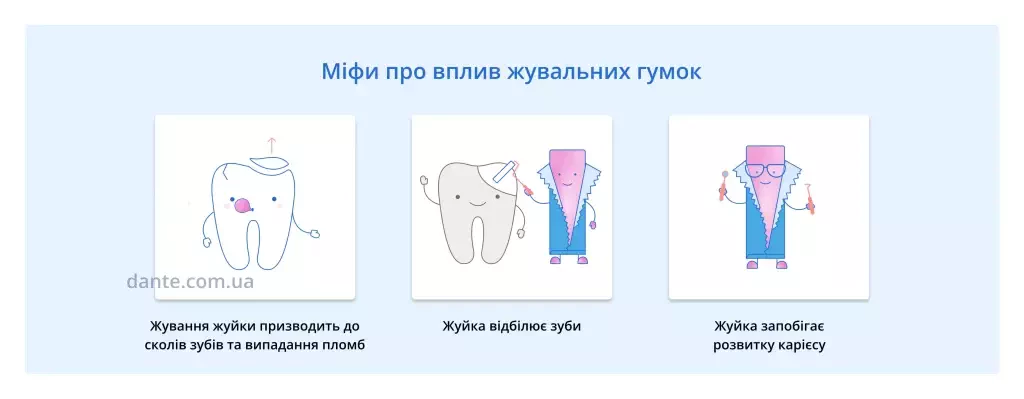 міфи про жувальні жуйки